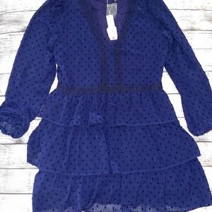 New Aqua Polka Dot Dress size XL